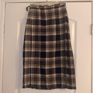 James Pringle Weavers Plaid Tartan Skirt